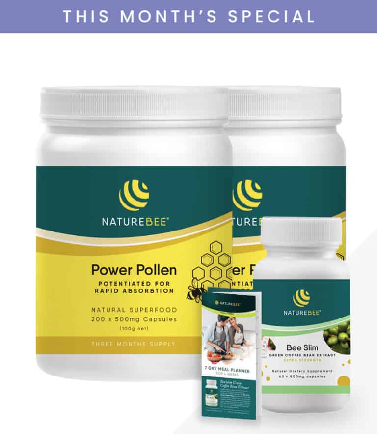 NatureBee Power Pollen Partner Pack + Bee Slim Green Coffee Bean ...