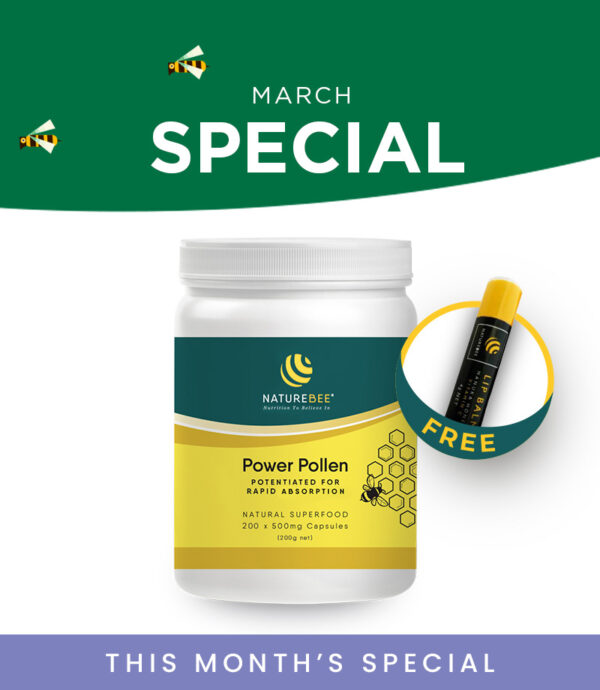 NatureBee Power Pollen Power Pack + Lip Balm