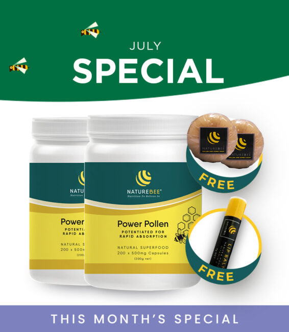 NatureBee Power Pollen Partner Pack + 2 Soaps + Lip Balm