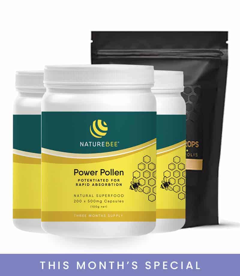 Power Pollen Family Pack + Manuka Honey Drops (50pk) | NatureBee