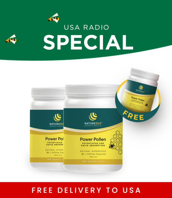 NatureBee Power Pollen Introductory Pack Buy 2 Get 1 Free – Free Delivery to USA