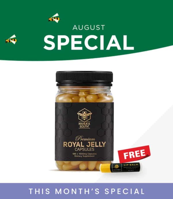 Royal Jelly (180 caps) + Lip Balm