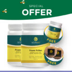 Power Pollen Extravaganza Pack (x2 200 Cap Bottles PLUS Bonus x1 60 Cap Bottle + 2 Pieces of Pollen & Honey Soap SAVE $57.45)