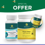 Power Pollen Power & Collagen Pack (x1 200 Cap Bottle + x1 Collagen Bottle + x1 FREE 60 Cap Bottle)