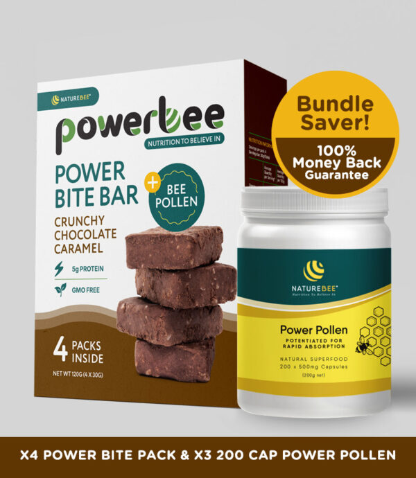 Powerbee Crunchy Chocolate Caramel Superpower Bundle