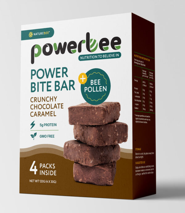 Powerbee Bites Crunchy Chocolate Caramel