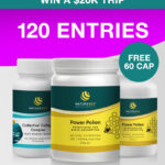 120 ENTRIES - Power Pollen Power Pack & Collagen Pack (x1 200 Cap Bottle + x1 Collagen Bottle + x1 FREE 60 Cap Bottle)