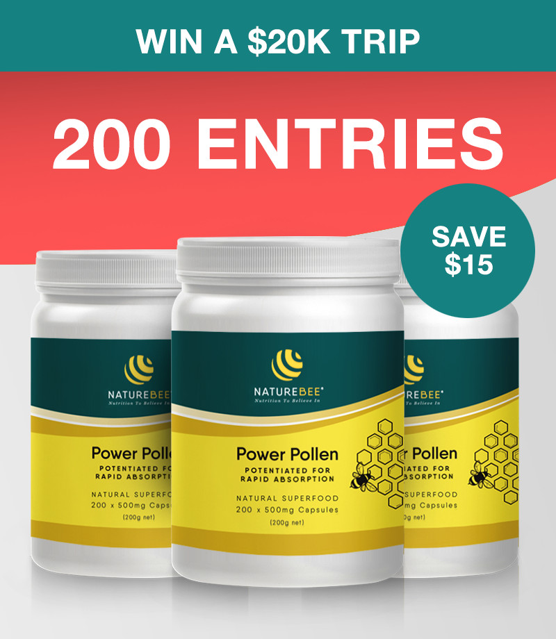 200 ENTRIES – Power Pollen Family Pack 200 ENTRIES – Power Pollen Family Pack – 3 Month Supply for 3 people (600 caps)