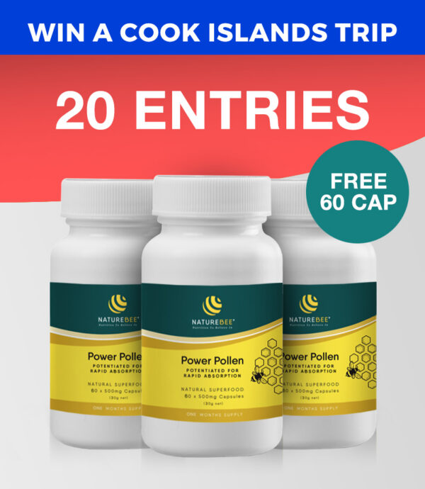 20 ENTRIES – Introductory Pack (Buy 2 x 60 Caps get another 60 Cap Free)