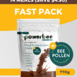 Meal Replacement Shake with bee Pollen, Chocolate flavour.
