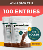 100 Entries PowerBee Meal Replacement Shake Chocolate – Double Pack (28 Meals – SAVE $19.80)