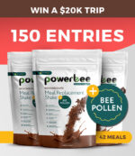 150 Entries PowerBee Meal Replacement Shake Chocolate – Triple Pack (42 Meals – SAVE $24.70)