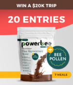 20 Entries PowerBee Meal Replacement Shake Chocolate (7 Meals)