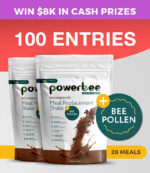 100 Entries PowerBee Meal Replacement Shake Chocolate – Double Pack (28 Meals – SAVE $19.80)