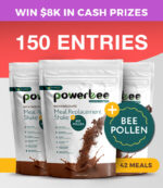 150 Entries PowerBee Meal Replacement Shake Chocolate – Triple Pack (42 Meals – SAVE $24.70)