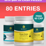 80 ENTRIES - Power Pollen Power Pack & Collagen Pack (x1 200 Cap Bottle + x1 Collagen Bottle + x1 FREE 60 Cap Bottle)