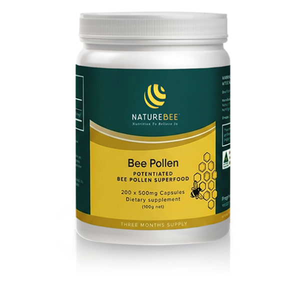 NatureBee Power Pollen Power Pack – 3 Month Supply for 1 person (200 caps) USA